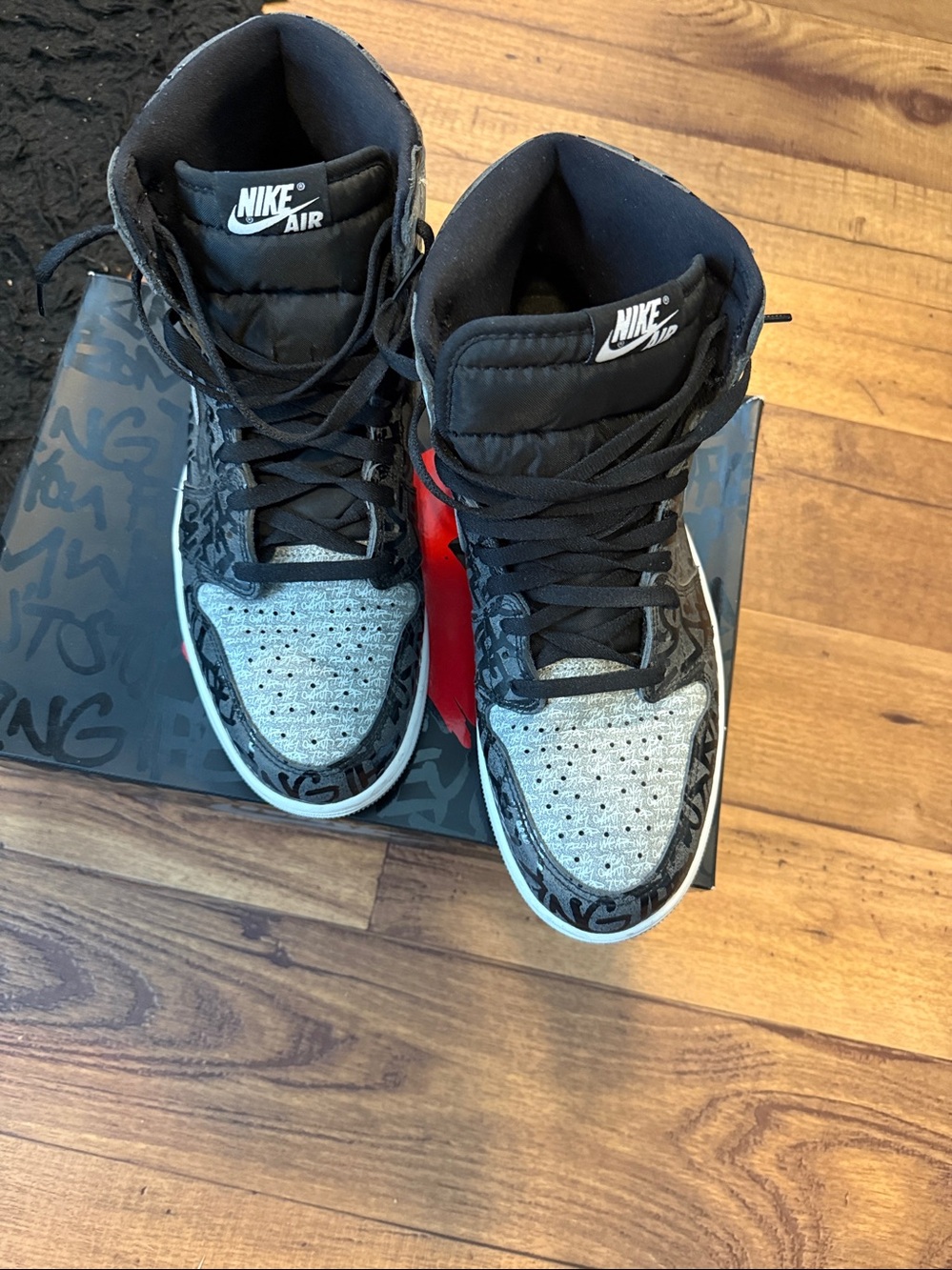 Nike Air Jordan Black Men's Sneakers Retro OG Rebellionaire